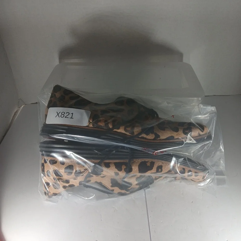 Cole Haan OriginalGrand Oxford 7B Leopard Calf Hair Wingtip Mob Wife‎ Indie